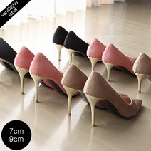 바닐라슈 러브바니 스웨이드 베이직 메탈굽 하이힐 7cm