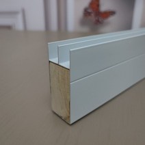 선홈통 측구 지붕 처마 상자홈통 우수관로 밴딩 빗물, 70cm 화이트 홈 모델과 내부 나무