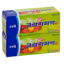 크린랲 크린 알뜰 지퍼백 소, 50매입, 2개