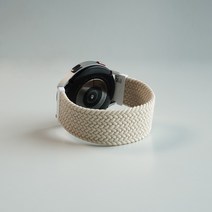 바나나랜드 갤럭시워치 5/프로/4/클래식/액티브 호환 솔로루프 밴드 스트랩 20mm, 크림