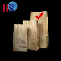 베이커리 각대 봉투 붕어빵 쿠키 포장 유럽느낌(G-9)줄무늬 크라프트(대)/100개