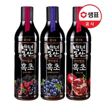 [샘표] 백년동안 흑초 900ml 2+2 골라담기, 06_산수유석류 2+2, 상세설명 참조