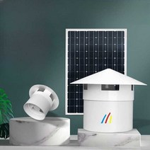 덕트 팬 배기 태양열 12V 지붕 태양광 판낼 환풍기, 12V-160 튜브 지붕 팬 + 8W 보드