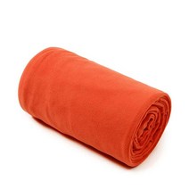 Ultrafun 플리스 침낭 라이너 컴팩트 초경량 따뜻한 먼지 방지 침낭 180.3 x 81.3cm(71 x 32인치) 배낭여행 캠핑 하이킹 피크닉 호텔 사무실 여행용 (블루), Orange