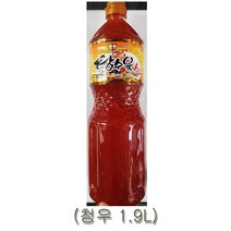 집에서즐기는 정성가득 탕수육소스 안전한먹거리 중국식자재 식당용소스 1.9L 간편한소스 청우 업소용소스 중화요리 간단요리 간단한요리 W5EC34D 1 선물포장 타입:, 1