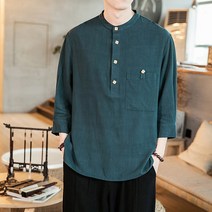 남성케쥬얼셔츠 차이나 여름 중국식 클래식 공연복 반팔 청년 미드 산 옷을 선호한다 엔틱 티 유니폼 2521779041