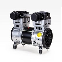 공기 압축기 저소음 에어 콤푸레샤 컴프레셔 모터 헤드, 이중 공기 980W 전체구리+플라스틱 머플러