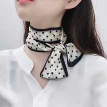 도트 스카프 쁘띠 가방 타이 헤어 5컬러