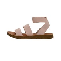 CUSHIONAIRE 여성용 Indego 스트레치 샌들 블랙 라피아 고어 283291