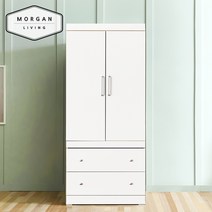 모건리빙 제이810 투서랍옷장, 고무나무화이트