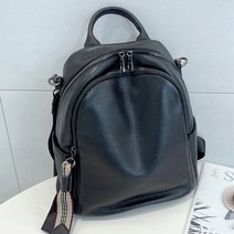 가벼운 소가죽 백팩 중년 여성 투웨이 배낭