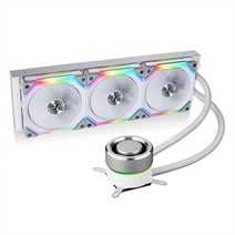 리안리 Lian Li Galahad AIO 360 RGB UNI 팬 SL120 에디션 화이트 듀얼 120mm 주소 지정 가능한 CPU 액체 쿨러 GA360SLA, white_240mm