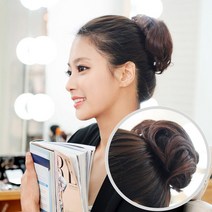 빨간머리 당고 은비 여성 부분가발 똥머리 붙임가발, 1개, 당고가발_은비_내추럴브라운_16cm(중)