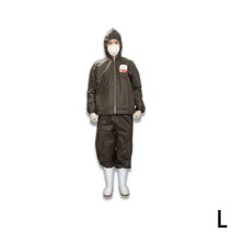 애니세이프 SBW 일회용 방진복 투피스 진회색 L 1P, 2개