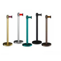 차단봉 레드카펫 안전바 영화 극장 놀이동산 바리게이트 통제선, 표준 2미터 검정색