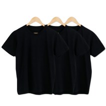 [남녀공용반팔티] 슬로비 국산 순면 남녀공용 반팔 티셔츠 3팩