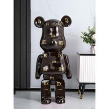 퍼스널원 베어브릭대형 저금통 80cm 곰돌이피규어 인테리어 소품 집들이 개업 선물, 블루 1.85cm