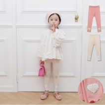 퍼니공장 아기 유아 여아 아동 봄 가을 편한 스판 큐빅 레깅스