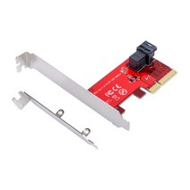 Pcie 4x nvme u.2 ssd 어댑터 SFF-8643 gen3/4 minisas 케이블로 pci-express uefi win10 지원, 한개옵션1, 01 기타