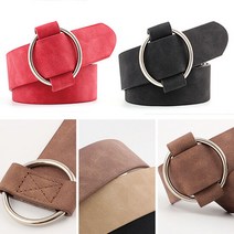 WS-006 여성 벨트 슬림 원피스 캐주얼 패션 스웨이드 링벨트