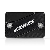 혼다 CB125R CBR 125 2018-2019 2013 2012 2011 2010 용 오토바이 프론트 브레이크 액 리저버 커버 캡 로고가있는 새 모델, black