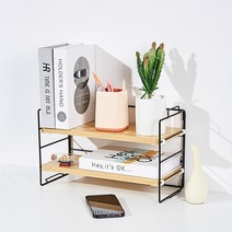 아이코지 미니 책상 정리대 선반, 2단, 1개