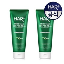 헤어플러스 오프레시 탈모두피팩 210ml 2개
