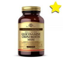 솔가 글루코사민 콘드로이틴 식이유황 MSM 60정 조개류 프리, 60카운트 (Pack of 1) 강철체력