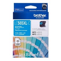 브라더 LC565XL C M Y J2310 J2510 J3520 J3720 정품잉크, 1개, Cyan