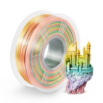 3D프린터 3D펜 3D프린팅 PLA 필라멘트pla 3d 인쇄 fdm 3d 프린터 pla 1kg 1.75mm 실크 pla 플러스 petg 레인보우 컬러 새로운 도착, 실크 레인보우 02