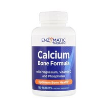 Enzymatic Therapy 칼슘 Bone 포뮬라 with 마그네슘 비타민 D Phosphorus 180정, 180개, 1개