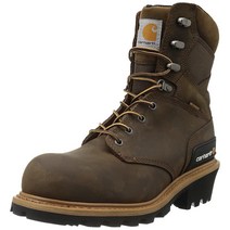 Carhartt 남성용 합성 가죽 로거 부츠 크레이지 호스 브라운 US 12 W
