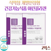 저분자 어린콜라겐 펩타이드 비오틴 플러스 식약청인증 개별인정형 슈퍼 콜라겐 담다, 2박스