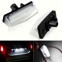도요타 프리우스 V - ZVW41 11.06 3 세대 자동 번호 전구 흰색 DC12V 용 LED CANBUS 오류 없음 번호판 조명 기본, [01] WHITE