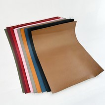로스킨 천연 소가죽 (사피아노 패턴 9칼라) A4 크기 재단 가죽, 와인