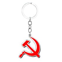 클러치 키링 TAFREE CCCP 소련 소비에트 상징 열쇠 고리 에폭시 수지 펜던트 가방 쥬얼리