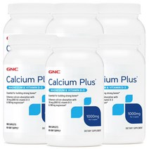 [6개 SET] GNC 칼슘 플러스 1000 마그네슘 비타민 D3 180정 (캐플렛) GNC Calcium Plus 1000 with Magnesium & Vitamin D3, 1개