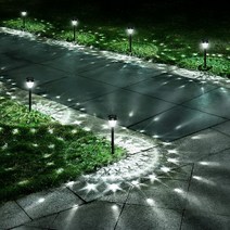 XIZIDA LED 태양광 옥외등 태양광 정원등, 6개, 흰색