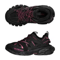 [발렌시아가] 21SS 542436 W3AC2 1055 여성 트랙 슈즈 블랙 핑크