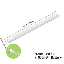 조약돌소파 1인용 미니 호박 일인용 소파 모션 센서 조명 무선 LED 야간 침실 장식 감지기 벽 램프 계단, 06 40cm-54LED_01 cold white