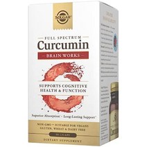 Solgar Full Spectrum Curcumin Brain Works 90 리캡 - 기억력 회복 집중력 인지 기능 지원 - 항산화제 지원 - /Antioxidant, 90 Count (Pack of 1), 90 Count (Pack of 1), 1-90 Count (Pack of 1)