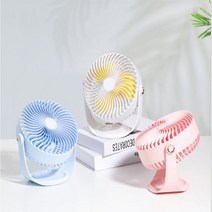 이모션7인치 탁상용 선풍기 360도회전 써큘레이터겸용, 이모션7인치FAN 스카이블루
