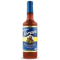 미국직구 토라니 무설탕 시나몬 바닐라 시럽과 스플렌다 750mL, 1개