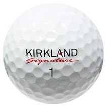 Kirkland 시그니처 골프 공 믹스 - 12 니어 민트 품질 중고 Kirkland 골프공(AAAA 시그니처 Ksig 3피스 4피스 골프공) 흰색 원 사이즈(12GNBX-Ki, 커클랜드 골프공 12EA