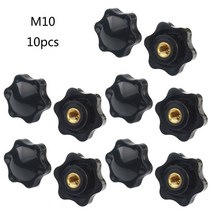 10 PCS M5 / M6 / M8 / M10 암나사 클램핑 핸드 헥스 모양의 클램핑 나사 손잡이, M10.