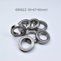 베어링 1pcs 6906ZZ 30x47x9(mm) 크롬 철강 금속 봉인 고속 기계 장비 부품, 한개옵션0
