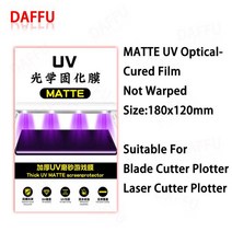 범용 HD UV 곡선 시트 LCD 스크린 보호대 하이드로 겔 필름 커팅 플로터 기계용 안티 스파이 매트 블루 영화, 3.Matte Film - 10Pcs