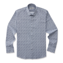 에스티코 네이비 체크 프린트 셔츠_SDSRA23ZCN