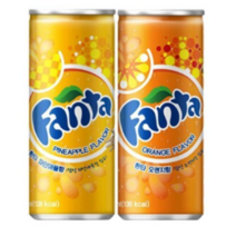 환타 파인애플&오렌지 250ml X 각15개(총30개) 과즙탄산/비타민음료/탄산음료/음료수, 탄산, 30개