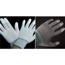 PU 코팅장갑 손끝 탑피트 작업장갑 손가락코팅 10켤레 XS S M L, L_40켤레, 탑피트(회색)